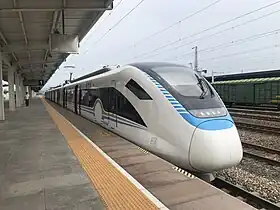 绍兴风情旅游新干线使用的CRH6F-A型动车组