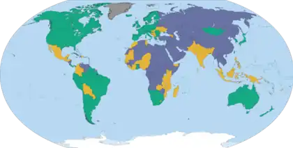 自由之家的世界自由度調查（2021年）