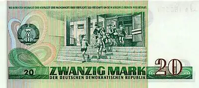 20 Mark Rückseite