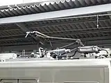 第一批次車（5000番台）的集電弓