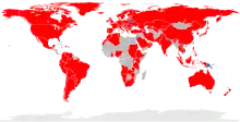 Shows the countries where 3GPP Long Term Evolution is available