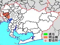 1878年時海東郡所屬範圍