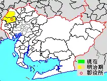 1878年時中島郡所屬範圍