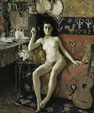 Démasquée, 1888, oil on canvas