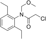 Skeletal formula of alachlor