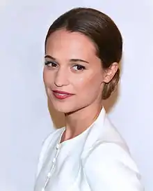 Vikander attending the 2013 Guldblagge Awards