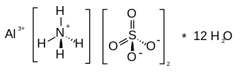 Ammonium aluminium sulfate dodecahydrate