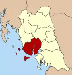 Amphoe location in Trang Province