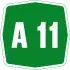 Autostrada A11 shield}}