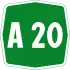 Autostrada A20 shield}}