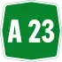 Autostrada A23 shield}}