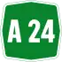 Autostrada A24 shield}}