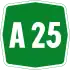 Autostrada A25 shield}}