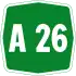 Autostrada A26 shield}}