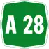 Autostrada A28 shield}}