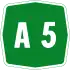 Autostrada A5 shield}}