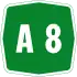 Autostrada A8 shield}}