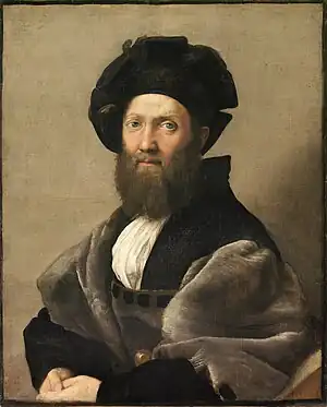 《紳士畫像（英语：）》（Baltazar Castiglione），1514年-1515年，收藏於羅浮宮