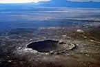 Fresh crater on Mars showing a ray system of ejecta