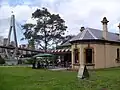 Bellevue House at waterside end of Leichhardt Street, Glebe, which includes a cafe and restaurant