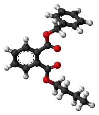 Benzyl butyl phthalate molecule