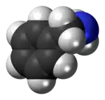 苄胺的空间填充模型