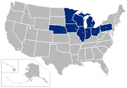 Big Ten Conference locations