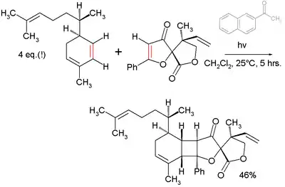 Biyouyanagin A 全合成的最後一個步驟