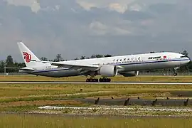 国航波音777-300ER於法蘭克福機場