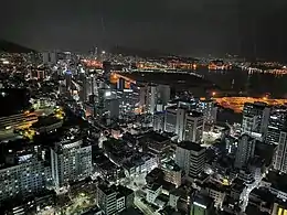 從釜山塔遠眺釜山夜景