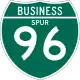 Business Spur 96 route marker