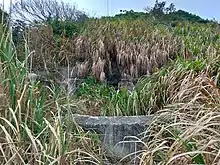 曾經裝有4吋後裝海防炮的炮位，雖屬香港二級歷史建築卻雜草叢生