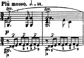 Op. 27, No. 1之第二樂段