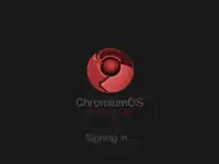 2009年12月9日版本的Chromium OS Zero（零）的登錄螢幕截圖。（運行在VMware上）