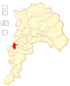 Map of the Viña del Mar commune in Valparaíso Region