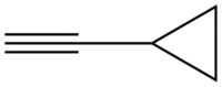 C5H6，环丙基乙炔