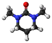 Ball-and-stick model of the DMPU molecule