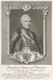 Print of general in hussar costume