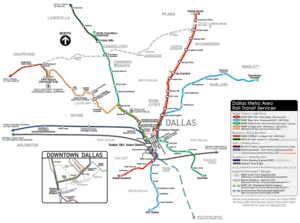 Dallas Metro Area Rail Transit Services