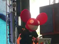 Deadmau5參加2008年科切拉音乐节時的場景