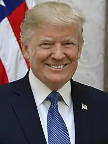 Official portrait of former president Donald Trump