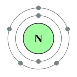 氮的电子層（2, 5）