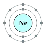氖的电子層（2, 8）