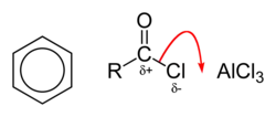 FC acylation step 1