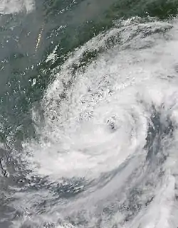 6月15日，即將登陸的熱帶風暴海貝思