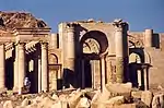 Temple ruins at Hattra, Iraq.