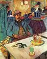 亨利·德·图卢兹-洛特雷克（Henri de Toulouse-Lautrec）《布瓦洛先生在咖啡馆》（Monsieur Boileau au café），1893