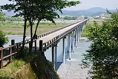 靜岡縣島田市蓬萊橋（常子與鞠子至濱松高等女學校時的必經之路）