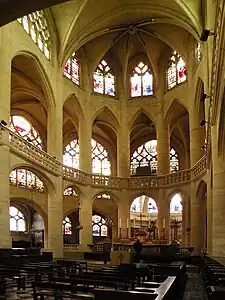 The apse, at the east end of the church