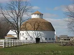 The Isaac Rozell Round Barn near Elida